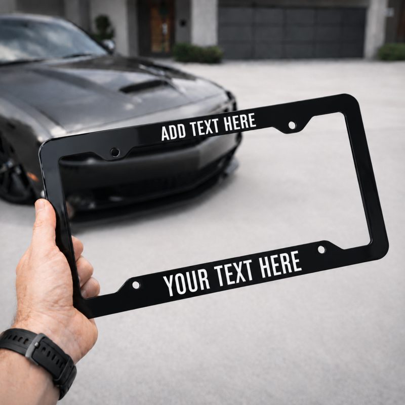 Custom License Plate Frame