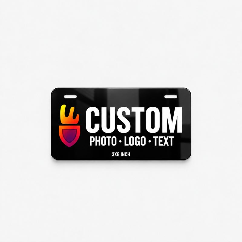 Custom Mini License plate for bicycles, bikes, scooters, kid vehicles - 3x6 inch