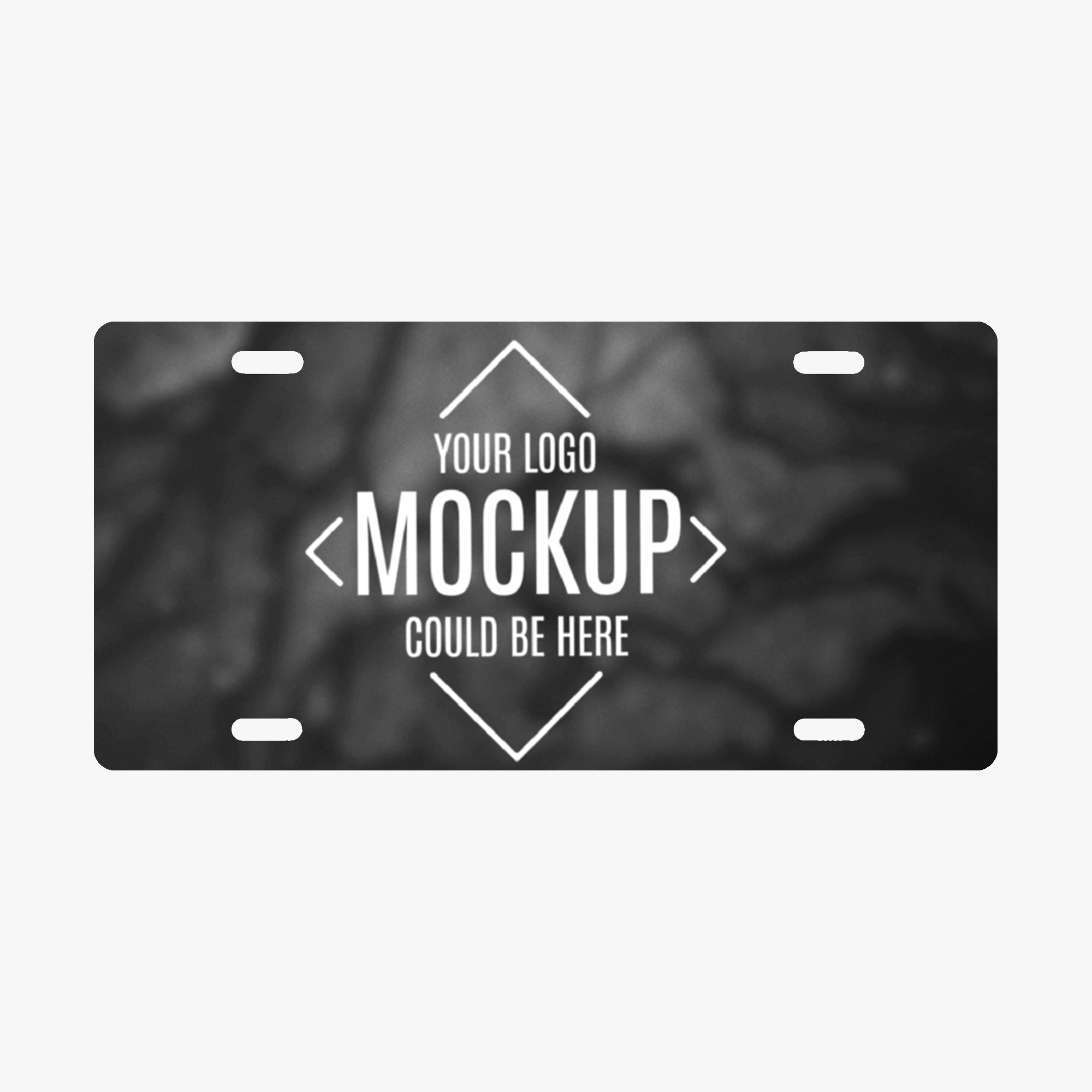 Custom 4x7 inch mini aluminum license plate for golf cart or ATV